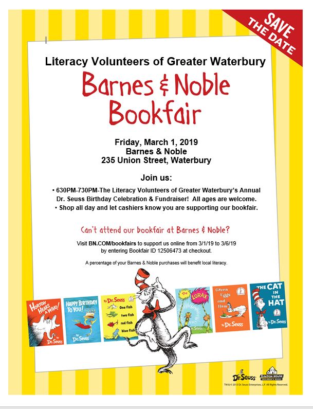 Barnes and Noble Bookfair Literacy Volunteers of Greater Waterbury, Inc.